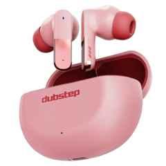 Dubstep Buzz X12 Pink TWS Wireless Earbuds with 60hrs Playtime, Bluetooth 6.0, ENC Noise Cancellation, 13mm Drivers, Touch Control, Type-C Fast Charging, Game & Music Mode