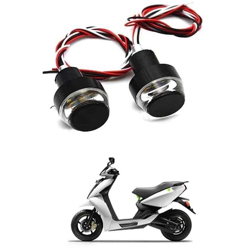 Kozdiko 2 Pcs Dual Colour Motorcycle LED Indicator Turn Signal Handle Bar Light Set for Ather Energy 340