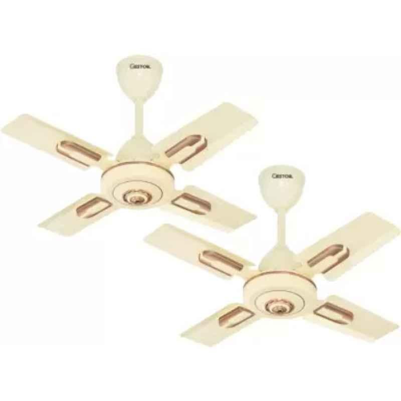 Gestor ALTROZ 60W Ivory Ultra High Speed Anti Dust 4 Blade Ceiling Fan, Sweep: 600 mm (Pack of 2)