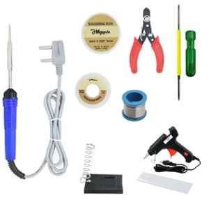 Hillgrove 9 Pcs 25W Flat Tip Soldering Iron Machine Tool Kit, HGFC002