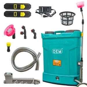 OEM 12V 14A 18 Litre Virgin Plastic Dark Teal Green Battery Operated Knapsack Sprayer