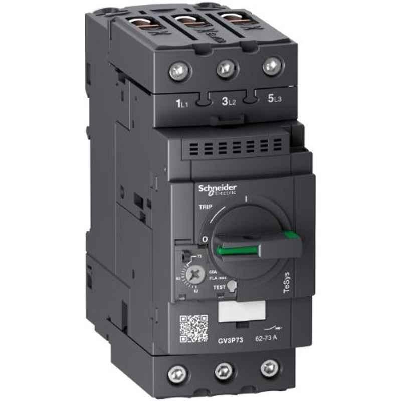 Schneider Electric TeSys GV3 62-73A Thermal Magnetic Everlink Terminal Circuit Breaker, GV3P73