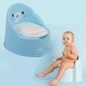 Safe-O-Kid Blue Plastic Non-Slip Baby Potty Training Seat with Detachable Bowl, SOK9CARSTEP003