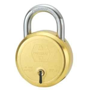 Harrison M.P.3 50mm Brass Clinched Joint Round Padlock with 3 Keys, 0054