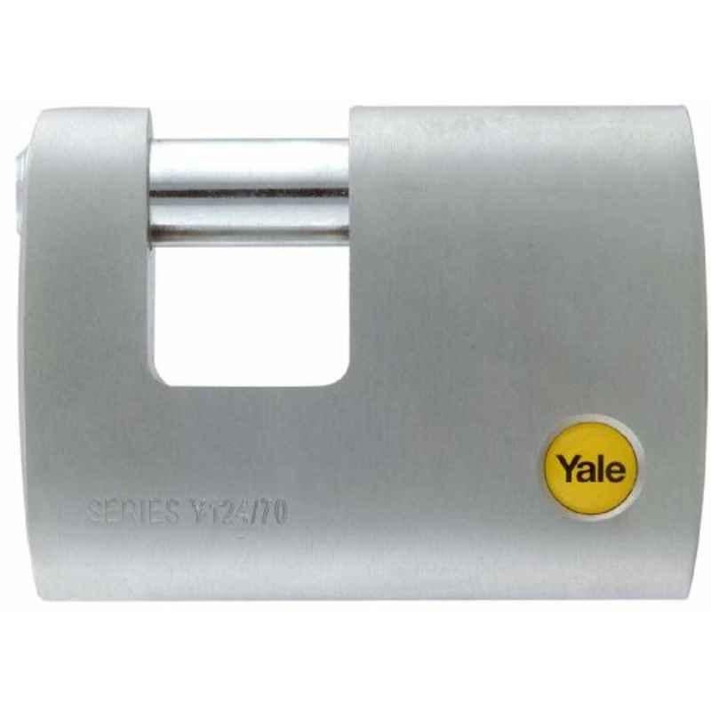 Yale Y124-70-115-1 70mm Brass Grey Padlock