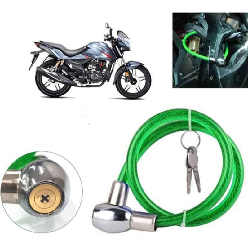 Auto Pearl PVC & Plastic Green Heavy Duty Cable Lock for Xtreme, 205