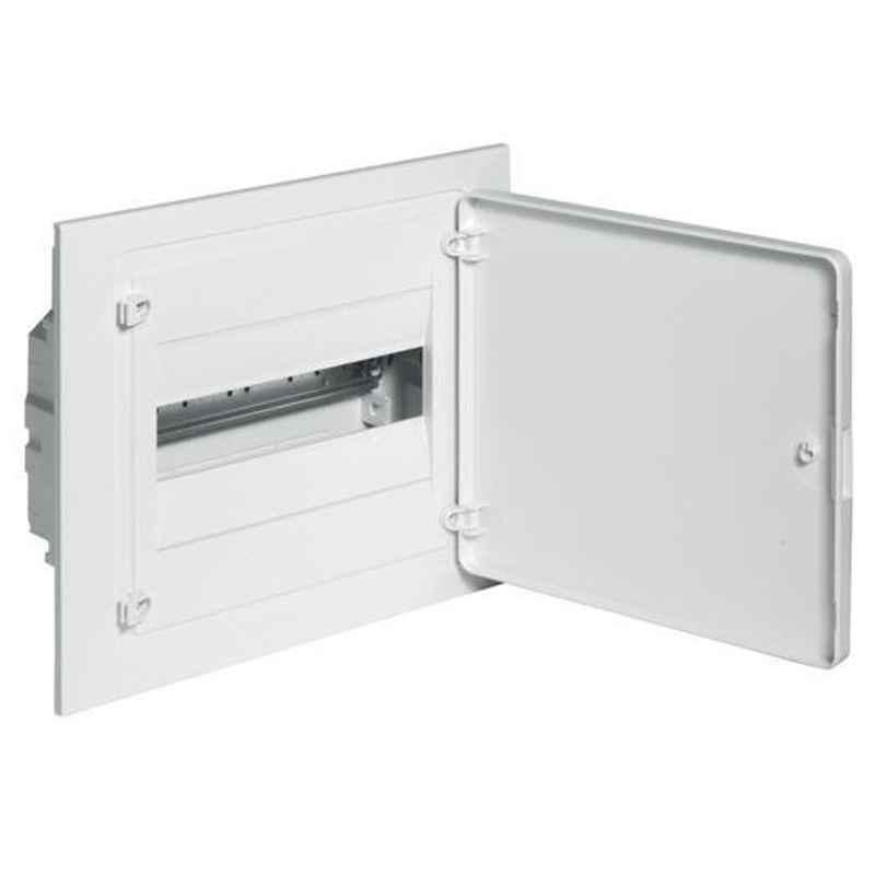 Hager 6 Ways 24 Modules 2 Row Plain Double Door Golf Enclosure Flush Mounting TPN Distribution Board, VF212PJ