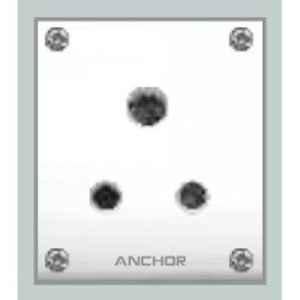 Anchor Penta Capton 16A White Socket, 38397, (Pack of 10)