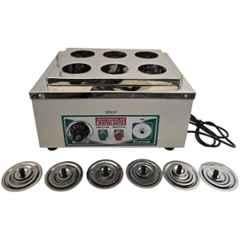 WKM 6 Holes Stainless Steel Rectangular Water Bath with Rings, KNT80
