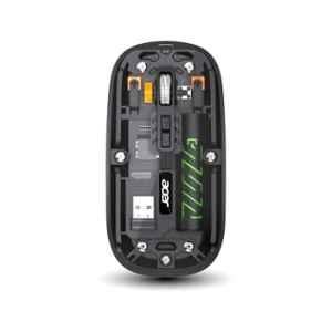 Acer Clearview Black Wireless Mouse with Dual Mode Bluetooth 5.2 & 2.4GHz, Rechargeable 500mAh Battery, RGB Lighting & 3200 DPI, ZC.A01SI.4WE