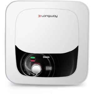 Longway Oasis 25 Litre 2000W White 5 Star Water Storage Geyser with Advanced Multi-Layered Safety System & Anti-Rust Coating