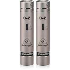 Behringer 75dB 50Hz-15KHz Metallic Condenser Cardioid Microphone, C-2 (Pack of 2)