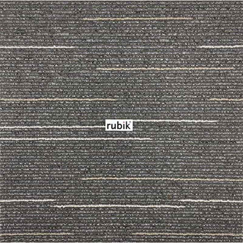 Rubik 50x50cm Polypropylene Multicolour Carpet Tiles with PVC Padding, RB-CT01 (Pack of 9)