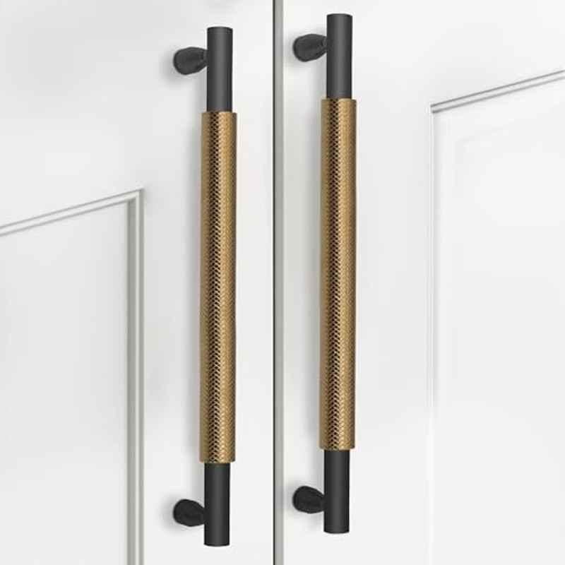 Plantex 288mm Stainless Steel Brass Pull Cabinet Handle for Home & Office, APS-DTC-3910-BA-288MM-PK-2 (Pack of 2)