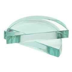 90x45x10mm Semi-Circular Glass Block