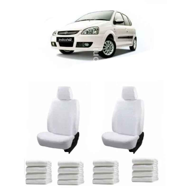 Oscar White Aut-Sn-4571 Towel 1 Pcs\\Set Tata Indica Car Seat Cover