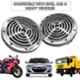 AllExtreme Shon Mega Bike & Car Horns Super Loud Sound Air Siren (12V, Black & Silver), (Pack of 2)