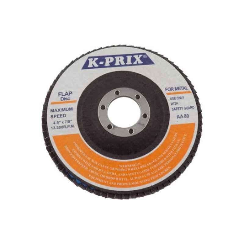 K-Prix 4 inch 40 Grade Aluminium Oxide Flap Disc, MFD 4X40