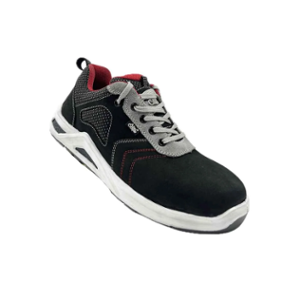 Allen Cooper ACL 11691 High Performance Black Leather 200J Fiber Toe Safety Shoe, Size: 9