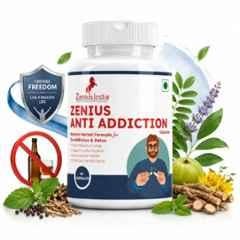 Zenius India 60 Pcs Anti Addiction Capsule with Ashwagandha, Jyotismati, Tagar & Vacha for Helps Reduce Cravings & Supports Detoxification
