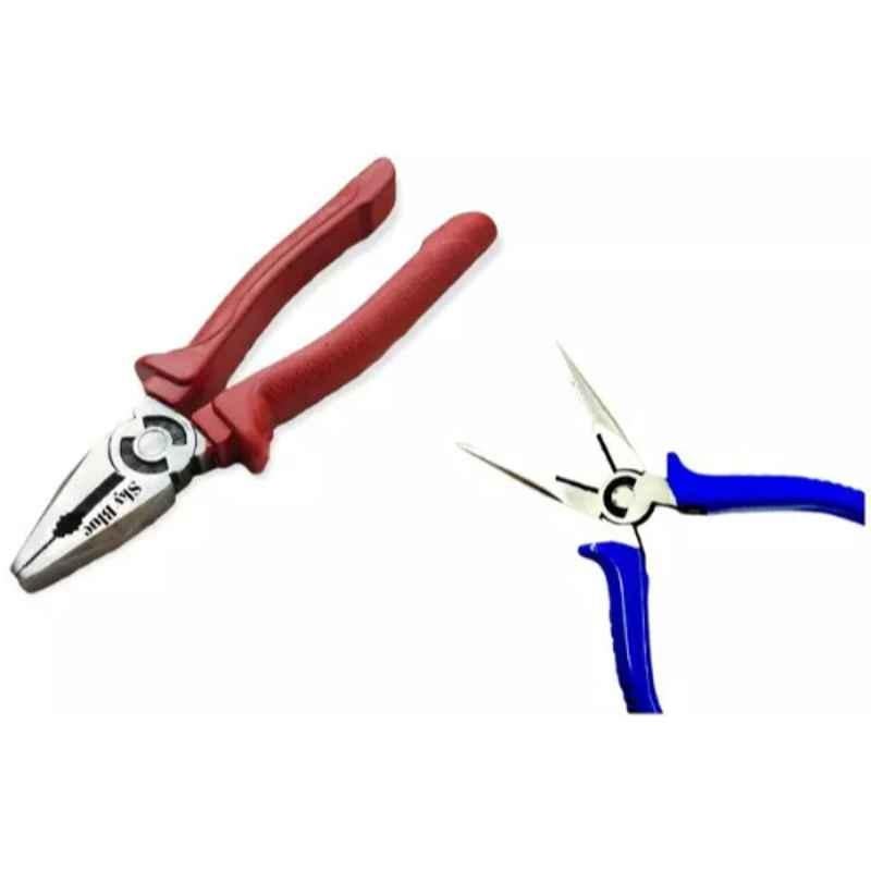 Sky Blue 2 Pcs 7.8 inch Lineman Plier Combo, SBE_PLIER_COMBO_MOD_00562