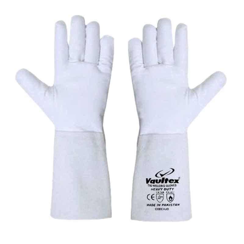 Vaultex HJO White Welding Gloves, Size: Free Size
