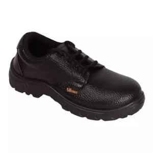 Paragon 704 PVC Steel Toe Black Safety Shoes, Size: 7