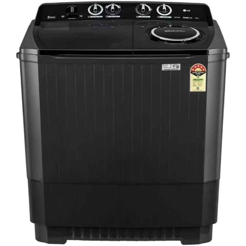 LG 11.5kg Plastic Black Top Load Semi Automatic Washing Machine with Pulsator Technology, P115ASLAZ.ABLQEIL