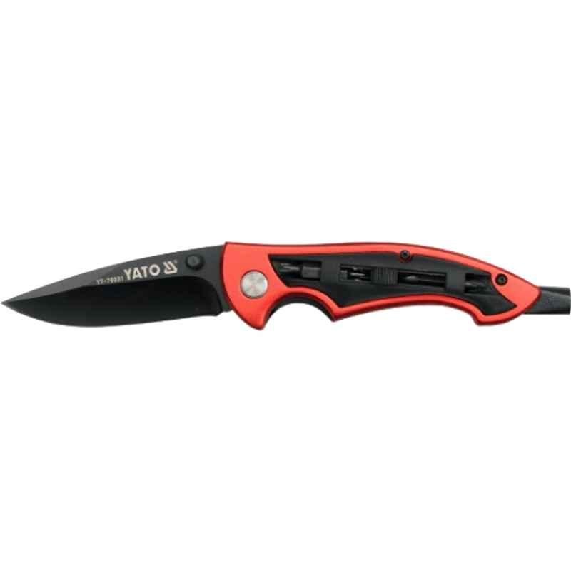 Yato 95mm Folding Knife with Screwdriver Heads, YT-76031