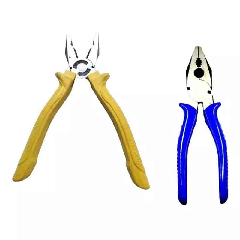 Sky Blue 2 Pcs 7.8 inch Lineman Plier Combo, SBE_PLIER_COMBO_MOD_01719