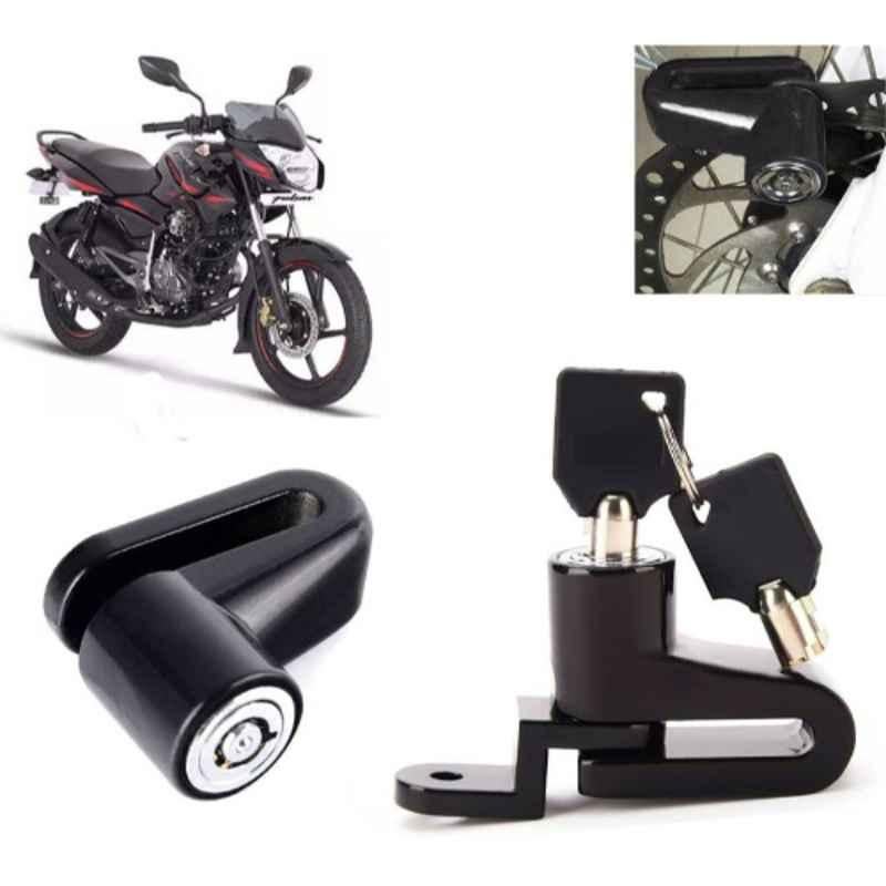 Auto Pearl Steel Black Heavy Duty Anti-Theft Disc Brake Lock for Pulsar 135 BS6, Lock_062