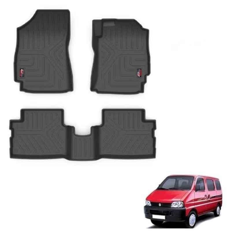 Kozdiko Thermoplastic Polyolefins 3D Life Long Car Floor Mat Set for Maruti Suzuki Eeco