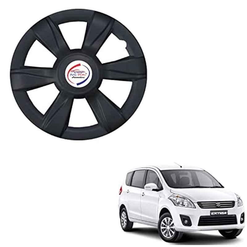 Auto Pearl 4 Pcs 15 inch ABS Xylo Black Hubcap Wheel Cover Set with Retention Ring for Maruti Suzuki Ertiga Type 1