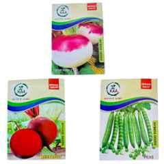 Kuntal Agro 60g 3-in-1 Beetroot, Turnip & Peas Hybrid Vegetable Seeds Set