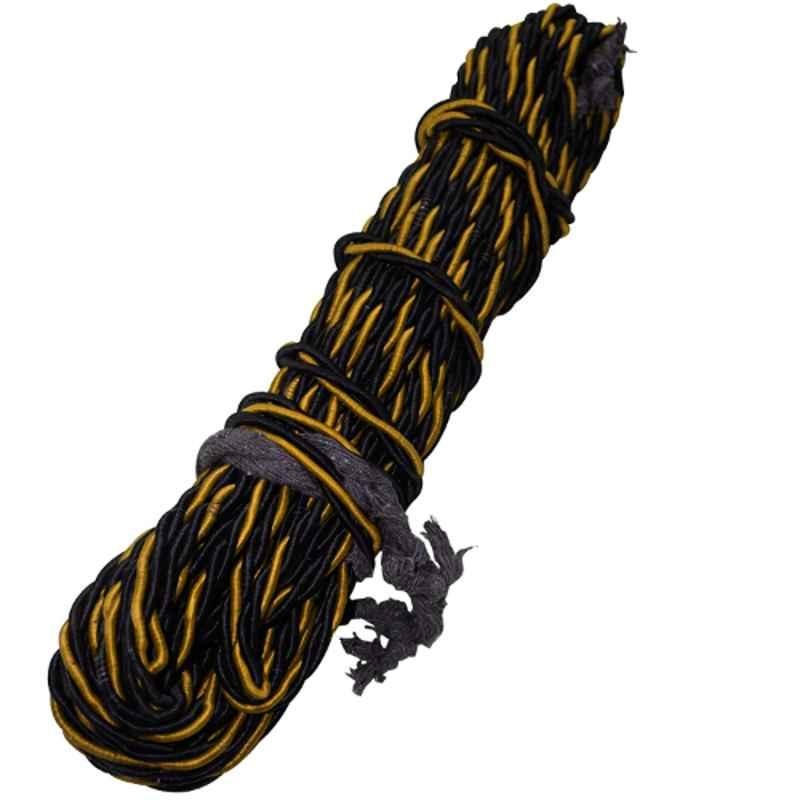 AllExtreme EX28LYB 28m Yellow & Black High Strength Leg Guard Synthetic Towing Securing Rope