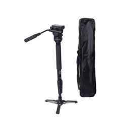 Simpex 882 Black Photo & Video Monopod with Two-Way Fluid Pan & Tilt Head & Base