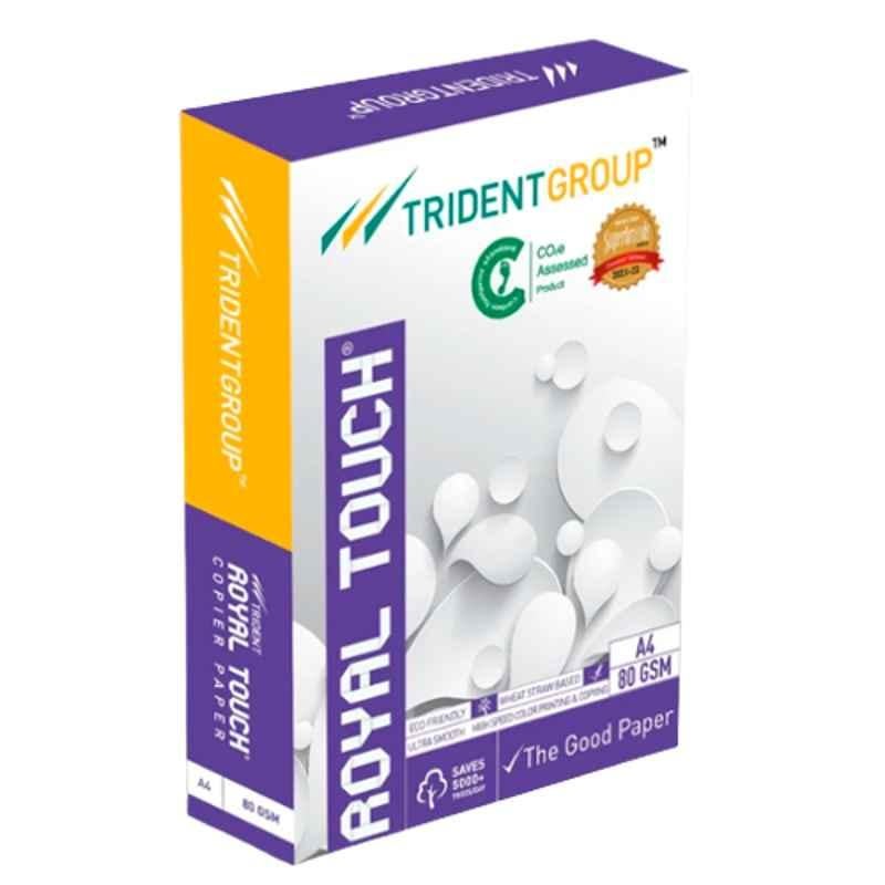 Trident Royal Touch A4 80 GSM 500 Sheets White Copier Paper (Pack of 2)