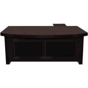 POJ Niko Engineered Wood Maroon Workspace Office Table, POJOT01101