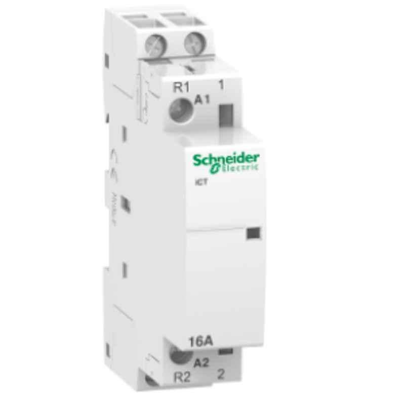 Schneider Acti9 12V 1NO+1NC White 2 Pole Contactor, A9C22015