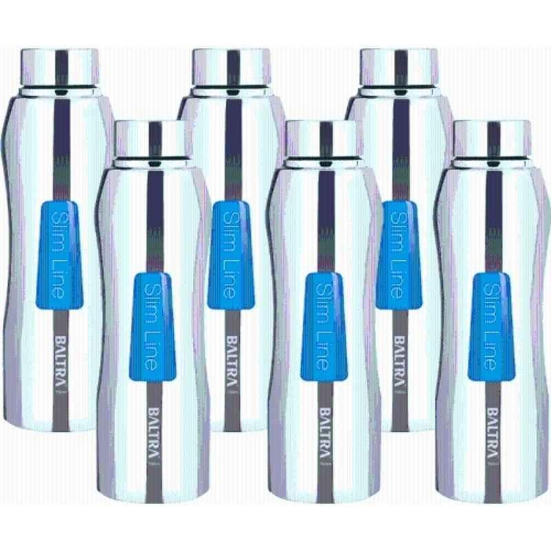 Baltra Fogg 750ml Stainless Steel Silver Water Bottle, BSL-291 (Pack of 6)