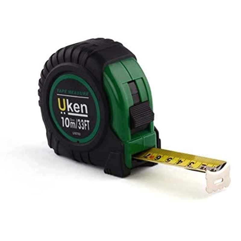 Uken 10m Rubber Green Measuring Tape
