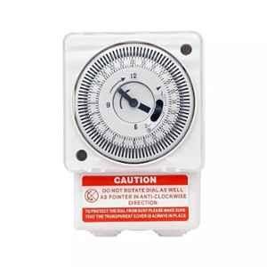 Dehmy 240V ABS White Digital Analog Timer Switch, 648B1 FM1