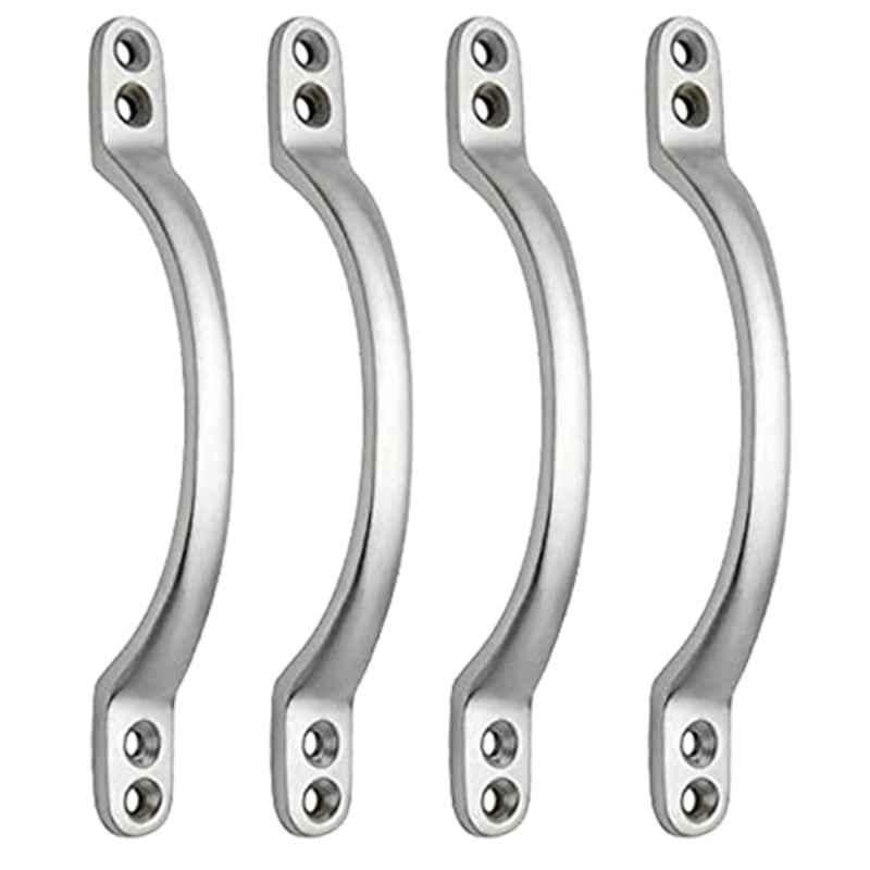 Screwtight B100803CP-4 6 inch Brass Chrome Finish Door Handle (Pack of 4)