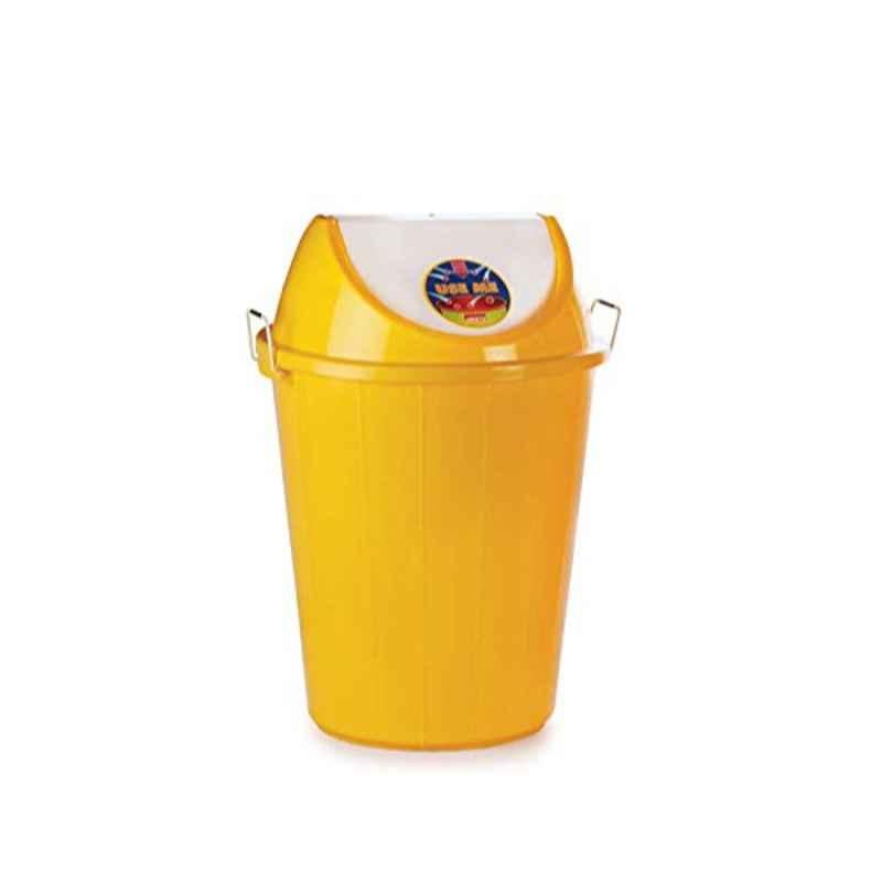 Aristo 32L Yellow Plastic Swing Lid Garbage Waste Dustbin