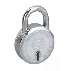 Harrison 50mm Steel Chrome Plated Finish Padlock with 3 Keys