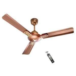 Activa Energia 28W 380rpm 3 Blade Rose Wood BLDC Ceiling Fan with Remote & 5 Years Warranty, Sweep: 1200 mm