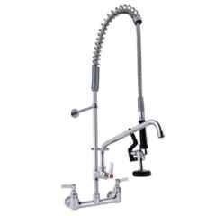 Zephyr Brass & Zinc Alloy Black Pre Rinse Wall Mounted Faucet, ZPRFW2