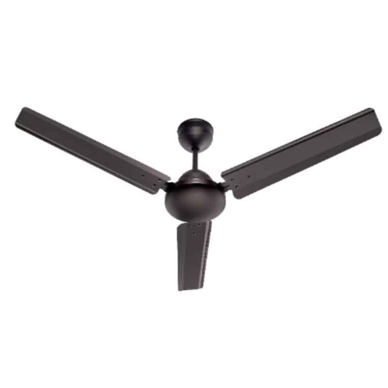Airelec Gloria ALPHA ECO 28W 350 rpm 5 Star Smoke Brown 3 Blade 0.5W LED BLDC Ceiling Fan with Remote & 2 Years Warranty Sweep: 1200mm AIRCFAE1-01