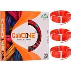 CabONE 1.5 Sqmm Red FR PVC Insulated Copper Cable, Length: 90 m (Pack of 3)