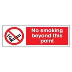 SUNSIGNS 300x400mm Vinyl & Acrylic Sandwich No Smoking beyond this Point Signage, SS0214VNLM1HPIDAK